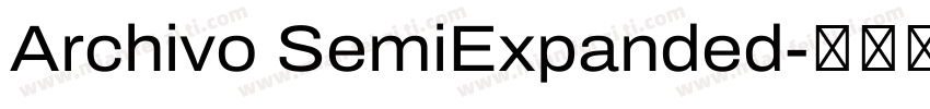 Archivo SemiExpanded字体转换